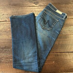 AG Jeans The Olivia Skinny Boot Cut Adriano Goldschmied, EUC 26R, 31.5” inseam